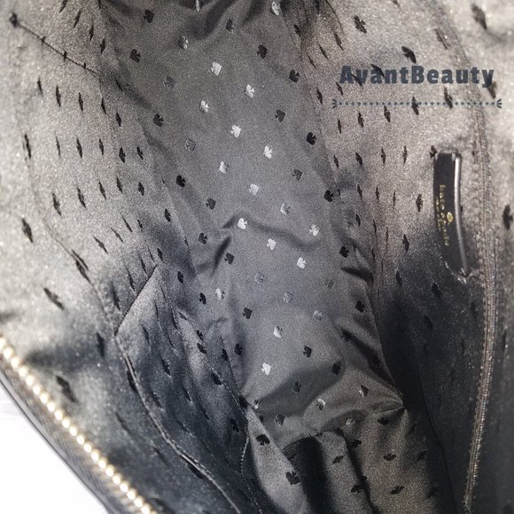 Kate Spade Joeley Lola Shimmy Glitter Top Zip Tote Shoulder Bag Black - Picture 2 of 12